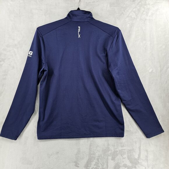 Polo Ralph Lauren RLX Performance 1/4 Zip Pullover Jacket Mens Medium Blue - Picture 6 of 6